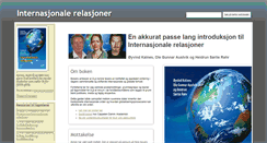 Desktop Screenshot of internasjonalerelasjoner.net