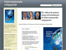 Tablet Screenshot of internasjonalerelasjoner.net